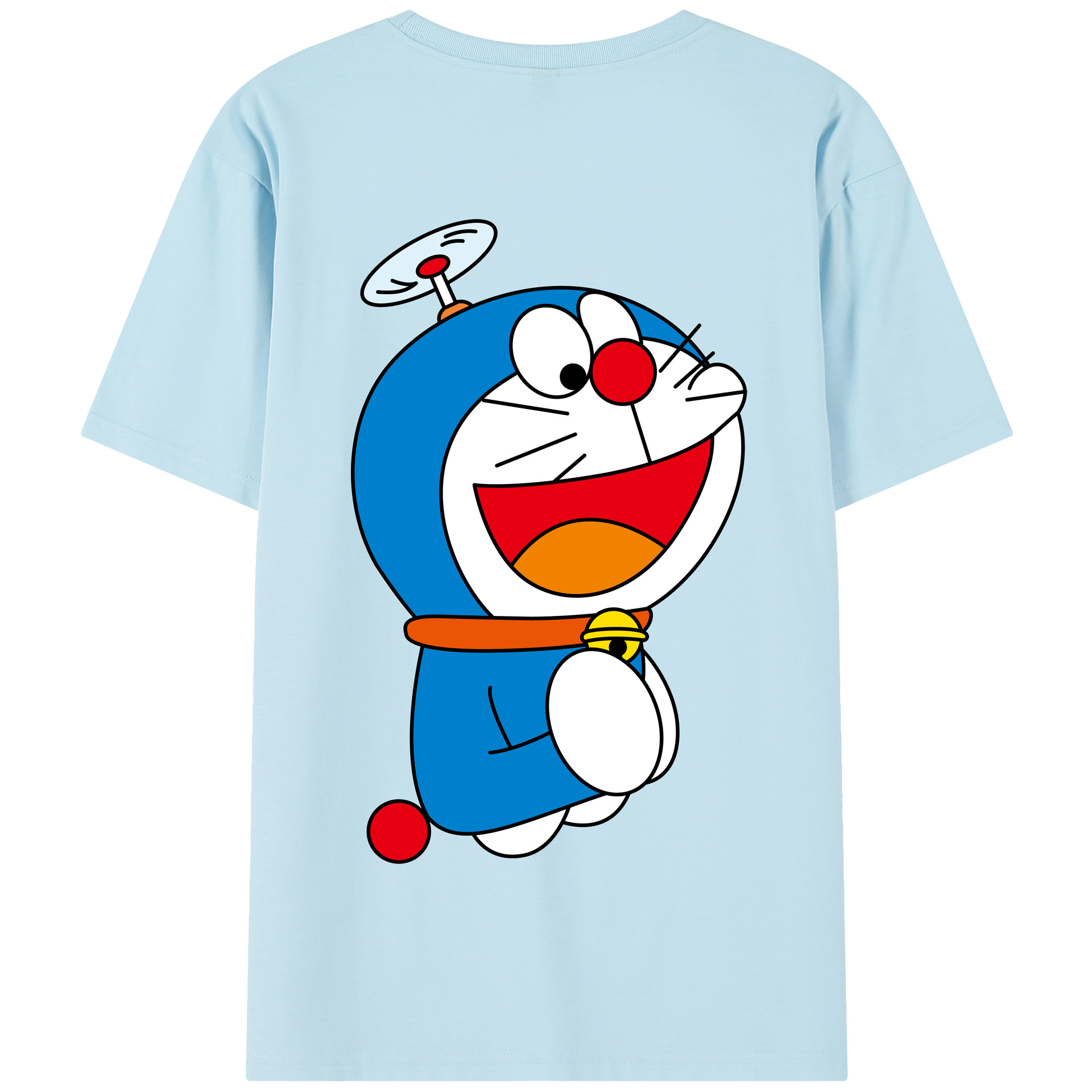 （画像用） ドラえもん Doraemon 綿100％半袖Tシャツ（背面プリント）